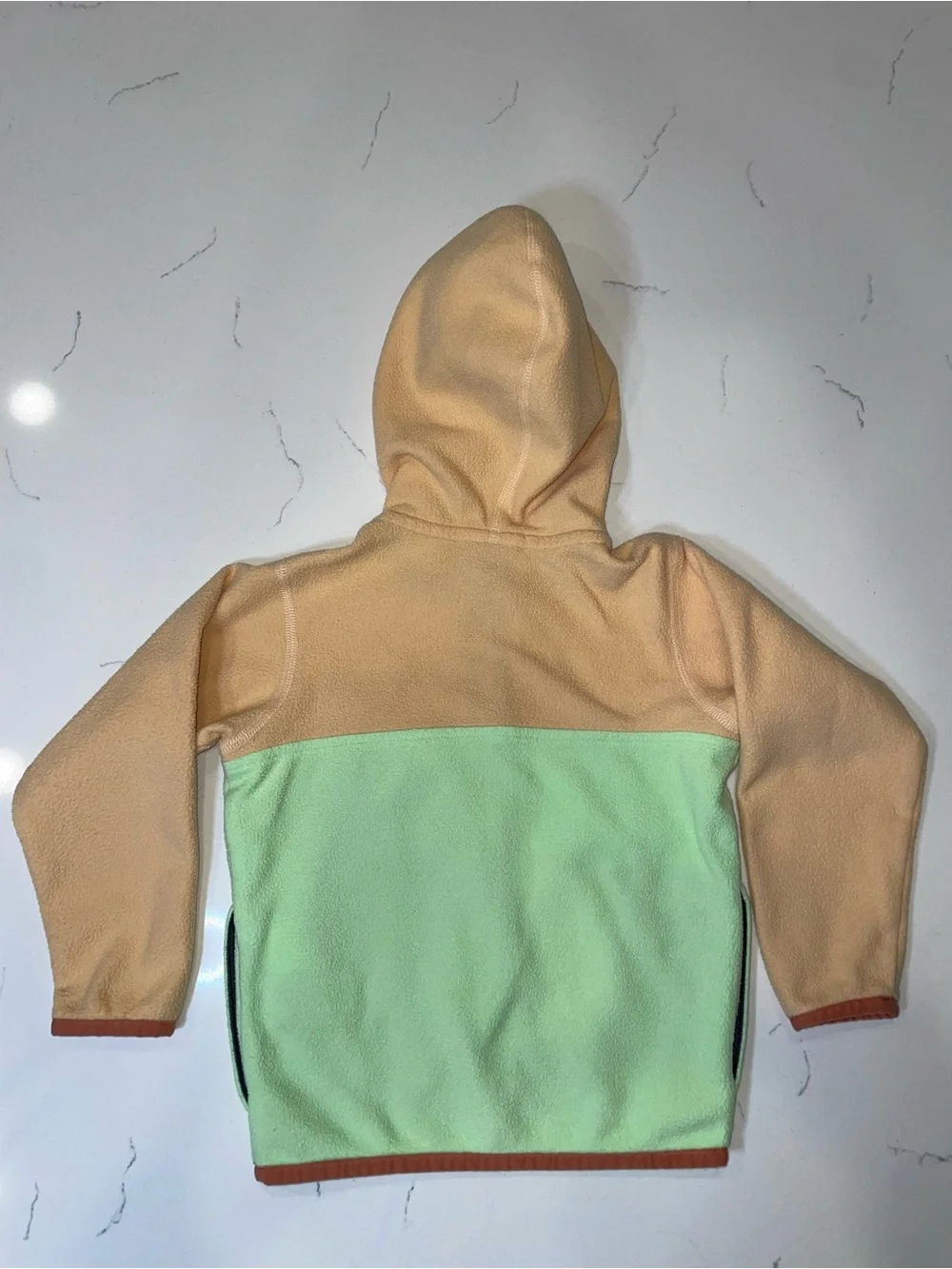 Patagonia Baby Micro D® Snap-T® Fleece Jacket | 2T | Orange and Green